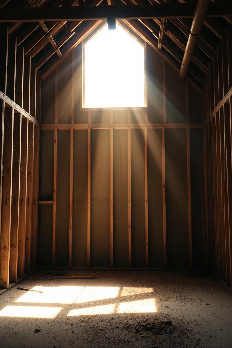 Interior renovation framing in progress