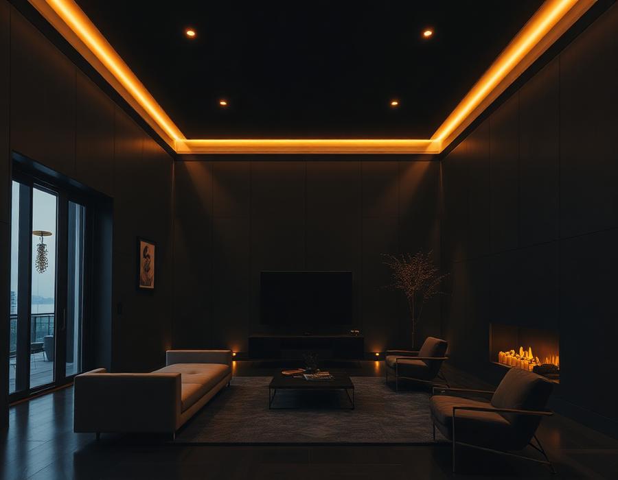 Finished luxury interior